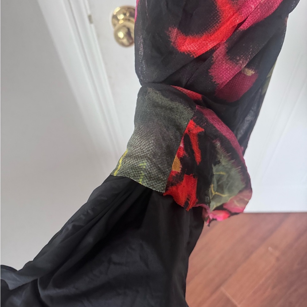 Jean Paul Gaultier Black and Pink Long Sleeve Dress - Picture 9 of 12
